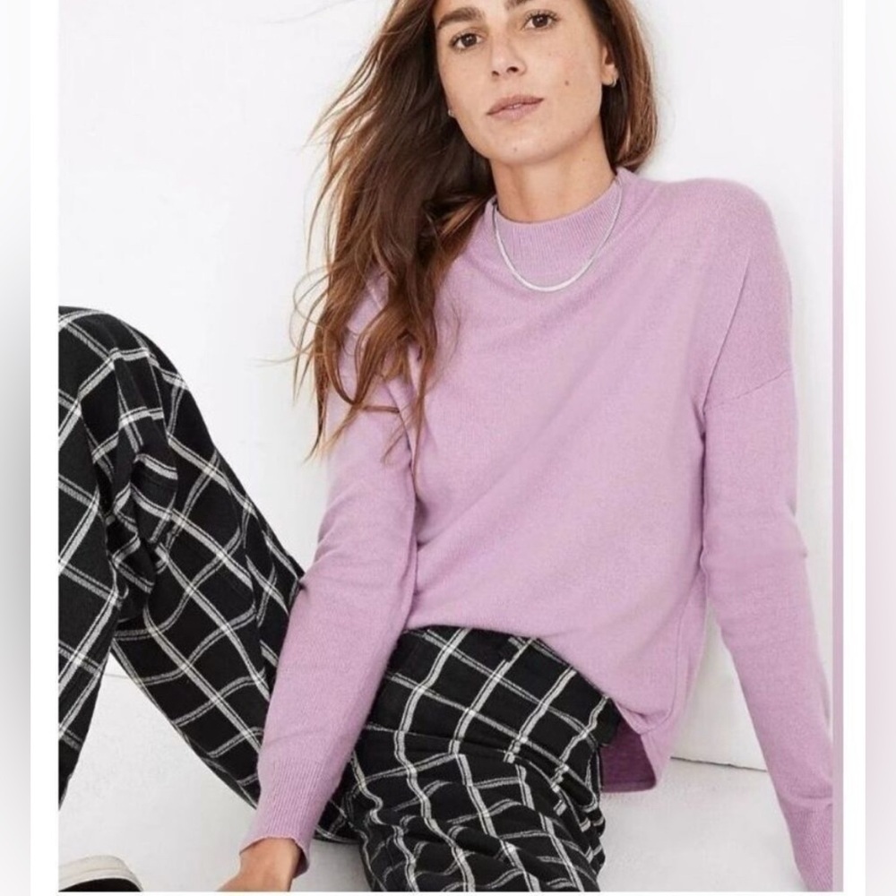 Madewell Lilac Turtleneck Sweater